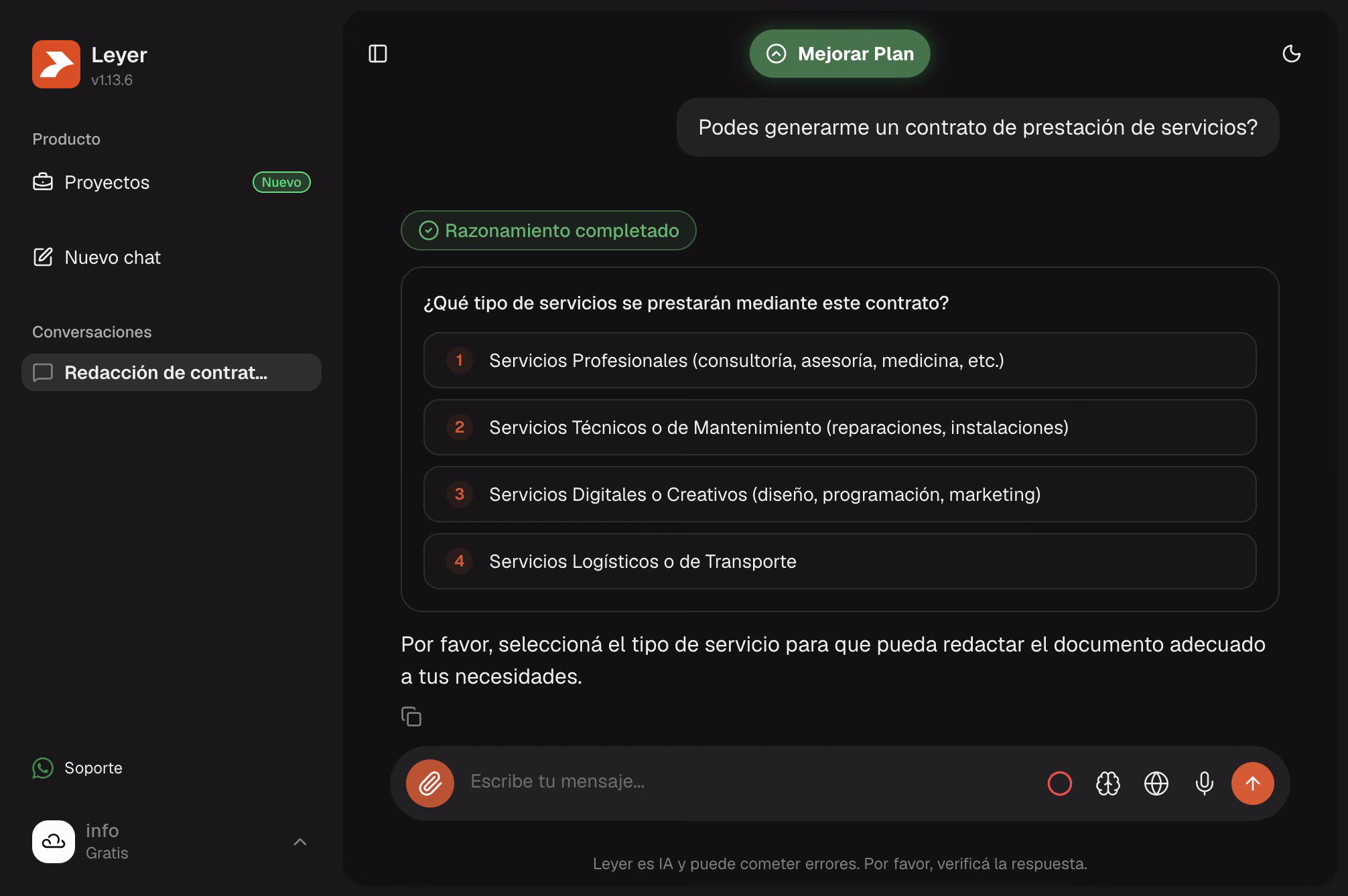 Leyer consultando contexto adicional