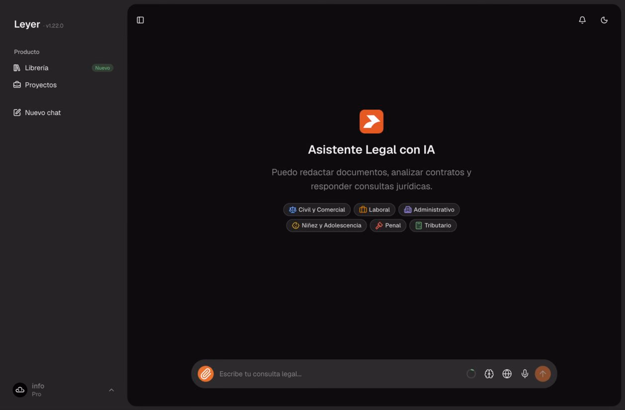 Captura del chat de Leyer
